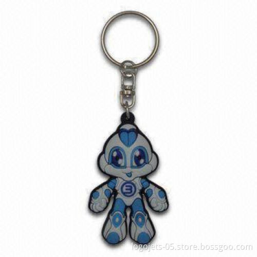 3D or 2D Soft PVC Keychain, Customized Logos and Colors Available